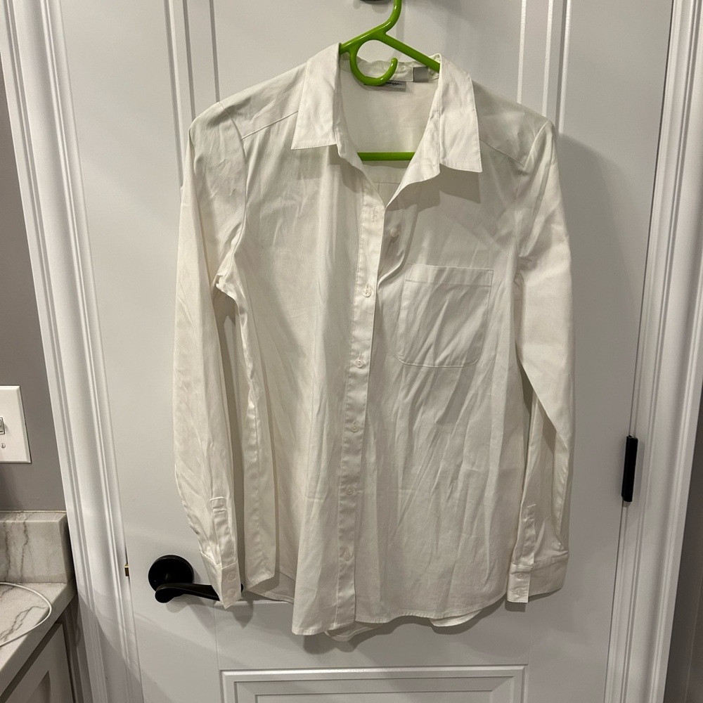 Classics white button down!